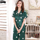 Polka Print Satin Silk Soft Pajama Set