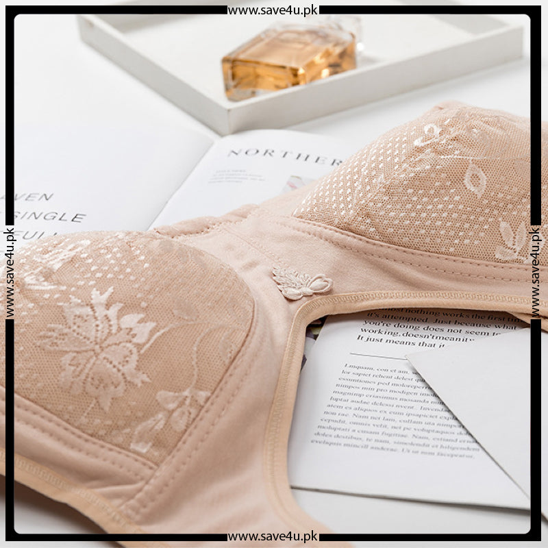 Lace Cup Thin Padded Wide Strap Bra