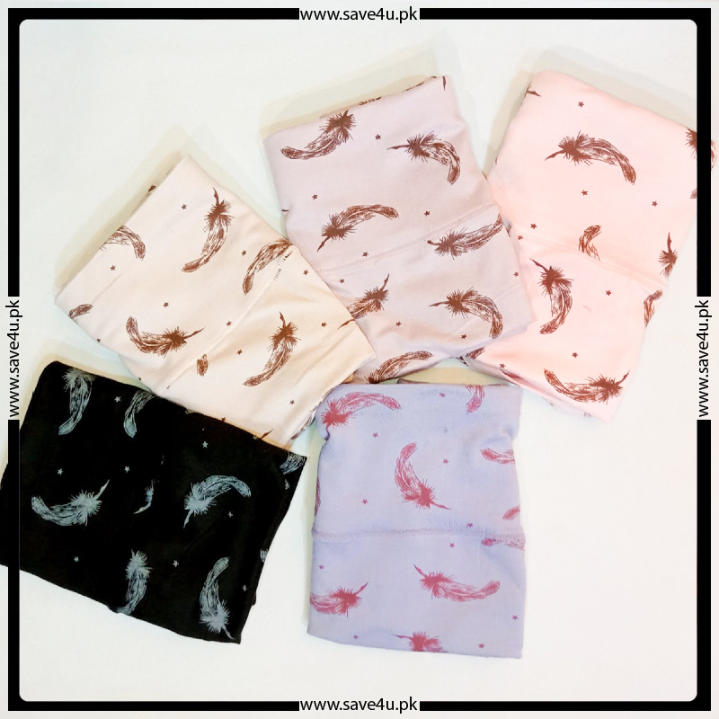 High Waist Printed Design Panties for Ladies