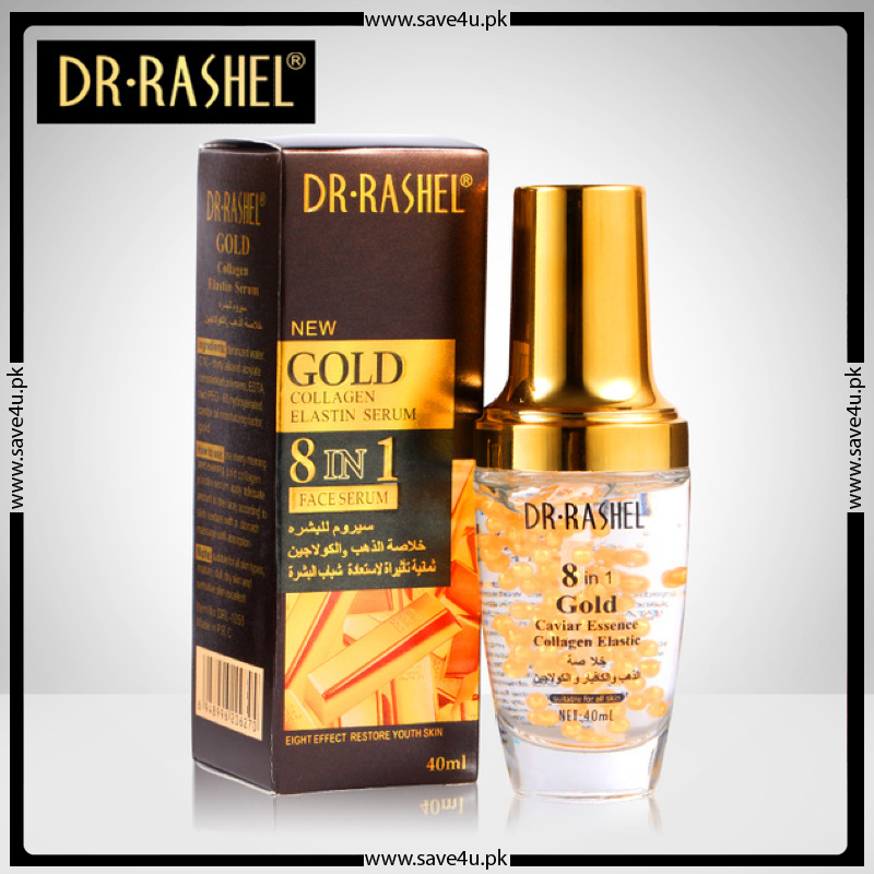 Dr-Rashel Gold 8 in 1 Caviar Essence Collagen Elastic Serum