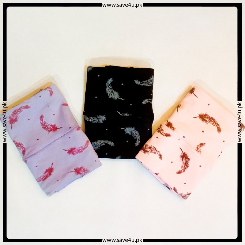 High Waist Printed Design Panties for Ladies