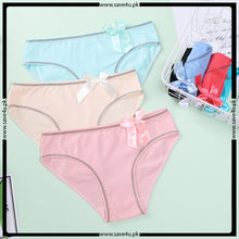 Load image into Gallery viewer, Cotton Seamless High Cut Ribbon Panties
