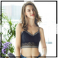 Ladies Thin Padded Wireless Floral Lace Bralette Bra