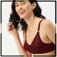 Floral Lace Design Wireless Non-Padded Bra