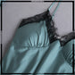 V-Neck Lace Trim Lingerie For Women's