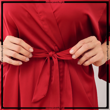 Load image into Gallery viewer, Satin Silk Kimono Robe Lingerie

