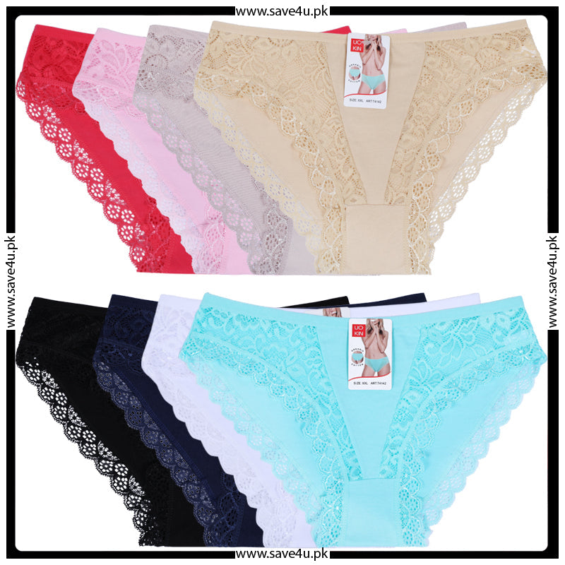 Pack of 2 Lace Trim Floral Lace Panties For Women – Save4u