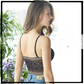 Ladies Thin Padded Wireless Floral Lace Bralette Bra
