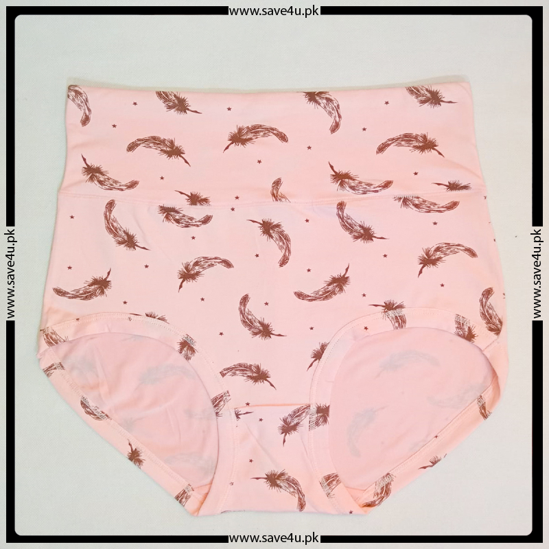 High Waist Printed Design Panties for Ladies