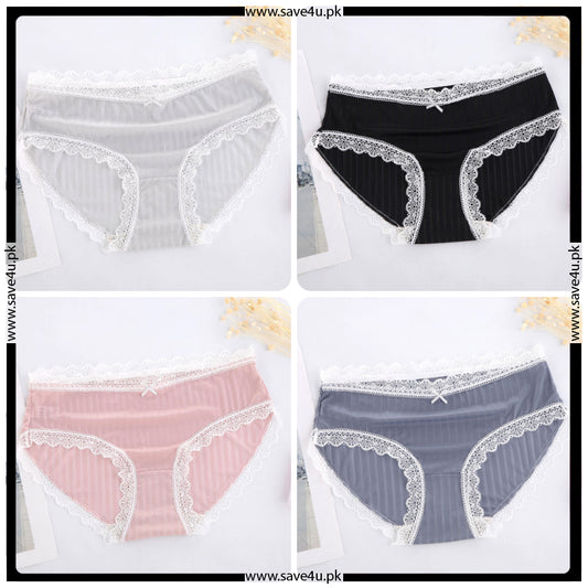 Trim Lace Velvet Mid Waist Summers Underwear