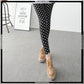 Soft Polka Dot Velvet Leggings For Women's