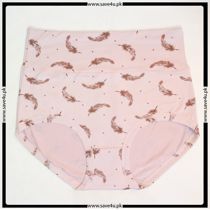 High Waist Printed Design Panties for Ladies