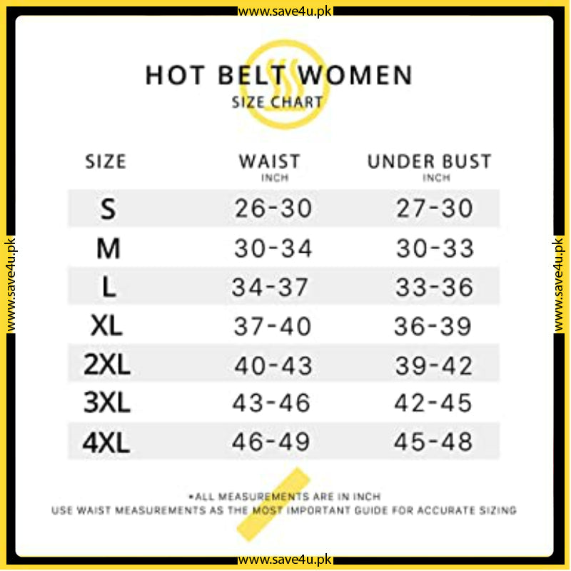 Hot Belt Unisex Waist Trainer Trimmer for Weight Loss
