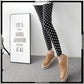 Soft Polka Dot Velvet Leggings For Women's