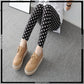 Soft Polka Dot Velvet Leggings For Women's
