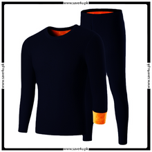 Load image into Gallery viewer, Men&#39;s Fleece Thickened Round Neck Thermal Suit
