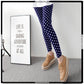 Soft Polka Dot Velvet Leggings For Women's
