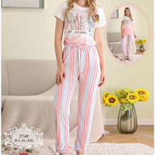 Load image into Gallery viewer, nightwear , sleepwear, cotton nightwear , cotton sleepwear , comfortable nightwear , comfortable sleepwear , girls nightwear , girls sleepwear , women nightwear , women sleepwear , 3 pieces sleepwear , bridal sleepwear , ladies nightdress , nightdress , women nightdress girls nightdres
