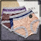 Pack of 2 Ladies Mid Waist Trim Lace Design Soft Silk Panties
