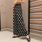 Polka Dot Wide Leg Trouser For Women's